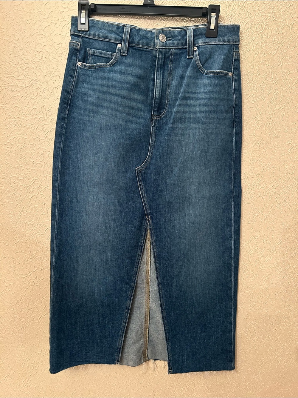 PAIGE Dark Blue Denim Skirt, size 25